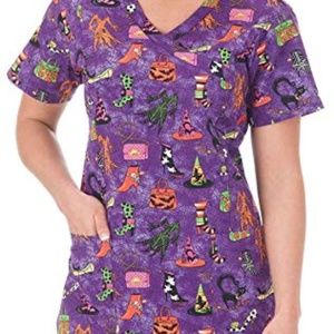 Bio Medical Uniform Scrub Top Halloween